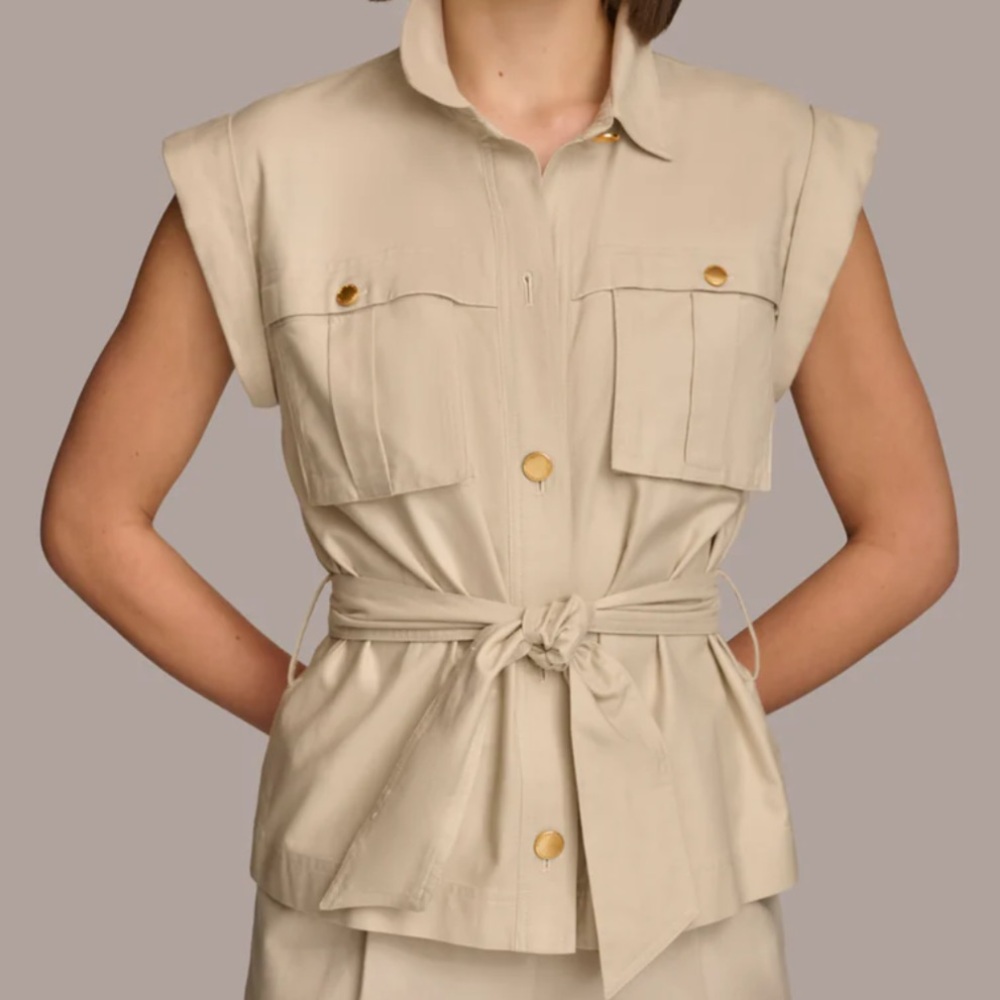Donna Karan belted jacket